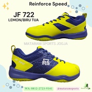 SEPATU BADMINTON RS JF 722 WARNA LEMON/BIRU TUA ORIGINAL