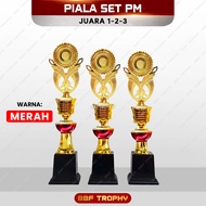 MERAH PM Cup Set 1st-2nd-3rd Place Red