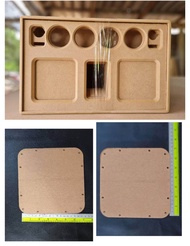 แบนพาส6.5 นิ้ว 2 ดอก เสียงกลาง 3 นิ้ว 4ดอก แหลม 2นิ้ว hk 2 ดอก ขนาดตู้ 52.4×33.4×32 ไม้ MDF 12มิล เ