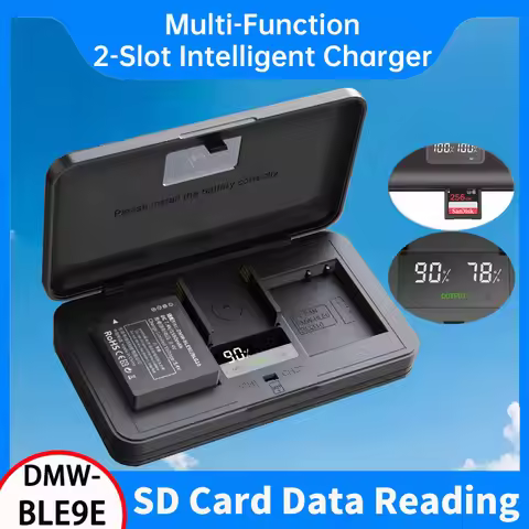 DMW-BLG10 BLE9E battery charger for Panasonic GF5 GF3 GF6 GX7 DC-GX9 GX80 DMC-LX100/LX100M2//TX1 G10
