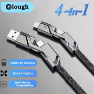 4 in 1 type C USB C charger cable to type C 100W 1 m 1.5 m 2 m