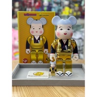 [In Stock] BE@RBRICK x Fukusuke 100%+400% Gold Ver. bearbrick