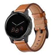for Garmin Vivoactive 4S Bands, 18mm Geniue Leather Watch Bands for Garmin Venu 2S/Forerunner 255s/2