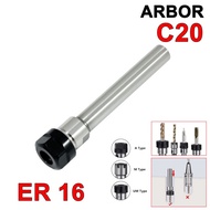 Arbor C20 ER 16 70 Collet Chuck C 20 ER16 Straight Shank Milling CNC