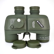 10X50 Optics Military Binocular Telescope Waterproof shockproof Spotting scope with Compass for camp