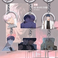 Korean BL Manwha Mignon Anime Keychain Women Yaoi Vampire Doctor Acrylic Key Chain Man Bag Pendant O
