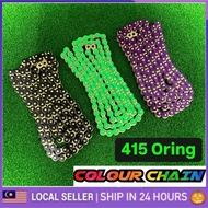 415 ORING CHAIN RANTAI COLOUR O-RING CHAIN 415-132L GREEN PURPLE GOLD BLACK EMAS COLOURFUL LC135 Y15
