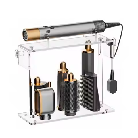 AB34-For Airwrap Styler Stand Storage, Rack For Dyson For Airwrap Attachments Organizer& Acrylic Hol