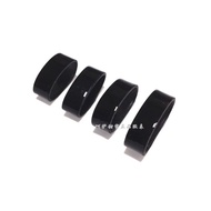 Folli follie follie Watch Belt Loop Movable Ring Genuine Leather Strap Two-Loop Ring Glossy Black Pa