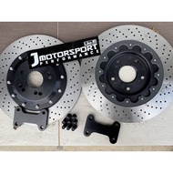 Honda Civic FC rear disc rotor oversized 355mm 19”