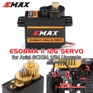 Emax ES08MA II Servo Motor SCX24 Servo 12g 15T Mini Metal Gear Servo for Axial SCX24 Upgrades