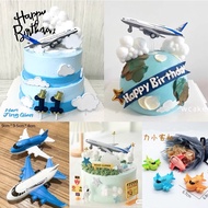 IMOCHI 飞机模型 卡通飞机蛋糕摆件 airplane cake decorations