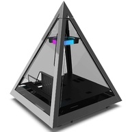 AZZA PYRAMID 804 V/ PYRAMID 804 L ARGB  PYRAMID ARGB Tempered Glass– Black