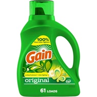Gain + Aroma Boost Liquid Laundry Detergent, Original Scent, 61 Loads, 88 fl oz, HE Compatible