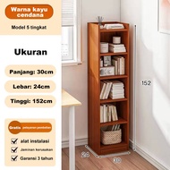 Rak Buku Minimalis Rak Buku kayu Lemari Susun Lemari Buku kayu Lemari Putih Rak Buku