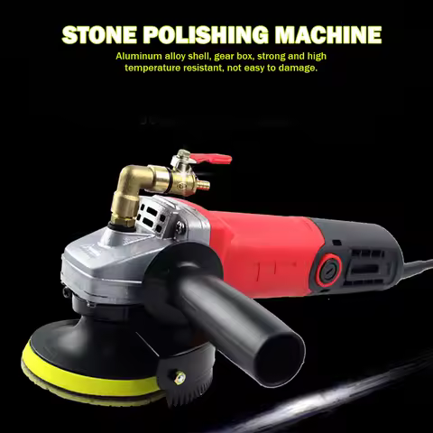 Electric Auto Waxing Polishing Machine Water Injection Rotary Car Buffer Polisher Waxer for Marble T