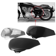 สำหรับ Harley Sportster 48 72เหล็ก XL 883 1200 2014-2020สีดำ/เหล็กชุบโครเมี่ยมด้านซ้ายแบตเตอรี่มอเตอ