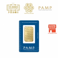 TURBO [1OZ] PAMP Reverse Proof Suisse Gold Bar 9999Gold