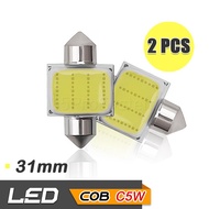 65Infinite (Pair Pack COB C5W 31mm) LED C5W 31mm License Plate Light 3W 220LM Super Bright Color Whi
