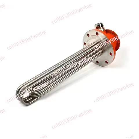 380V 10kw 20kw 30kw 6U heating tube explosion-proof oil heater flange immersion tube heater