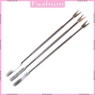 NAV 3 Pcs set Stainless Steel Seafood Forks Lobster Forks Picks Walnut Needle