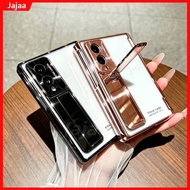 Transparent Electroplated Case For Samsung Galaxy Z Fold 8 Wide Fold8 Wide Fold 8 Ultra Fold8 Ultra 