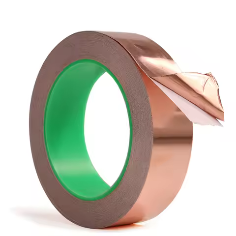 Copper Foil Adhesive Tape, Mask Electromagnetic Shield Eliminate EMI Anti-static Repair Double Sided