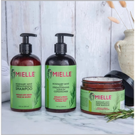 แชมพู / ครีมนวด / มาส์กผม Mielle Rosemary Mint Strengthening Hair Masque 340g /Shampoo 355ml /Condit