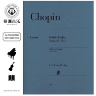 AUTHORIZED DISTRIBUTOR - G.HENLE VERLAG - CHOPIN Etude E major op. 10 no. 3 for Piano