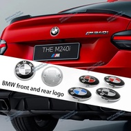 2Pcs 74mm 82mm Hood Emblem Car Front Bonnet Logo Trunk Cover Badge For BMW E39 E46 E90 E30 E36 E60 G