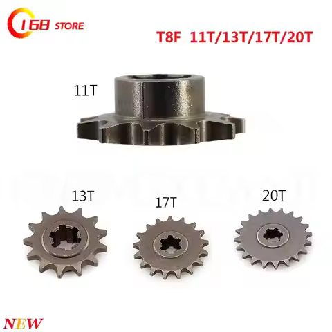 T8F Clutch Drum Gear Box Sprocket Axle fit 33cc 43cc 49cc Engine 11 14 17 20 tooth Gear Box for Scoo