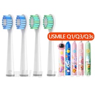 【New Arrivals】 6/12pcs Usmile Children's Replacement Toothbrush Heads For Q1/q3/q3s Vacuum Soft Dupo