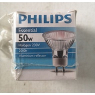 Philips Essential Halogen Bulb 50W 230V GU10 36Deg Aluminum Reflector