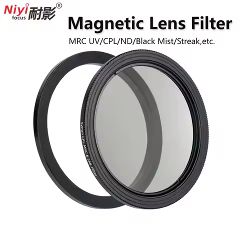Magnetic Filter Lens Front Filter Quick Release UV ND8 ND64 CPL Starlight Streak Filter 1/4 1/8 Blac
