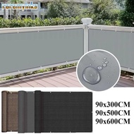 RAREM Balcony Shade Cloth, 3/5/6M Waterproof Sun Shading Sails, Thicken Balcony Privacy Screen Cloth