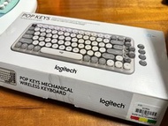 羅技POP Keys 無線機械式表情符號鍵盤｜迷霧灰