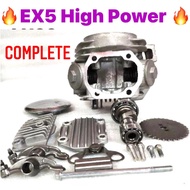 HONDA EX5 HIGH POWER HP HI POWER EX5 LAMA OLD MODEL CYLINDER HEAD COMPLETE SET HEAD FULL SET READY S