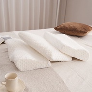 3D立體泡泡絨釋壓記憶枕(三款任選)人體工學經典款/蝶型款/麵包款