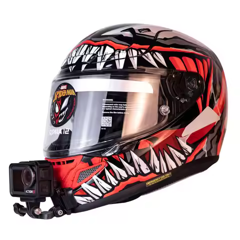 for HJC Rpha 12 Custom Aluminium Helmet Chin Mount Compatible with GoPro Hero 13 12 11 Insta360 X4 X