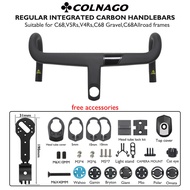 COLNAGO carbon fiber integrated cockpit bent handlebar C68 road handlebar with GoPro computer bracke