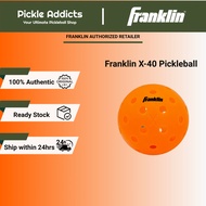 Franklin Sports X-40 Lava Outdoor Pickleballs 40 Holes with Logo