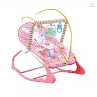Portable Baby Bouncer Soothing Vibrating Infant Seat Baby Rocking Chair for Max. 18kg/40lbs Babies w