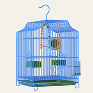 【HATELI】 (ซื้อ1แถม6ฟรี/33*32*44ซม.) Bird Cageแบบพกพากรงนกแก้วกรงโลหะBird Cageกรงเพาะพันธุ์