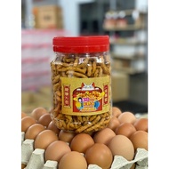 🍤 [Singapore Ready Stock] Yong Mama Prawn Muruku Snack 🍤 蓉妈妈鲜虾条 Jar Type 350g