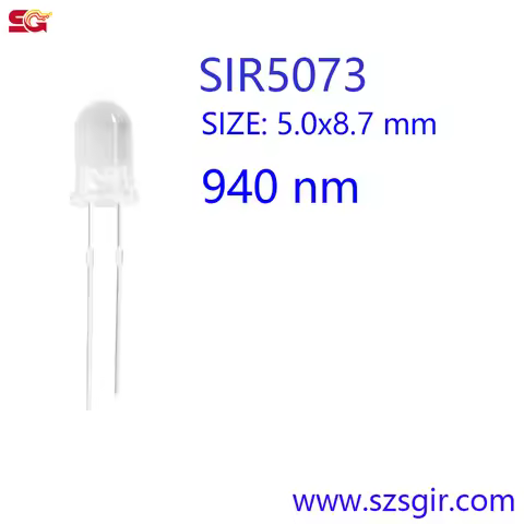 20 PCS, 940nm 5mm Infrared LED, SIR5073, IR LED, Infrared emitting diode