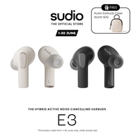 Sudio E3 Hybrid Wireless Earbuds with ANC