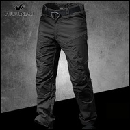 FUGUINIAO กางเกงคาร์โก้ผู้ชายยืดหยุ่นกันน้ำยุทธวิธี Jogger กางเกงเดินป่าเดินป่า Jogger กางเกงลำลองกา