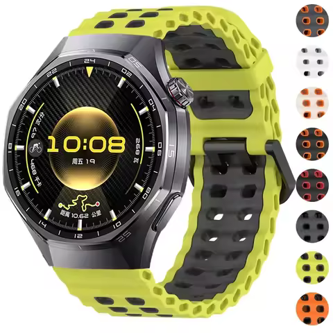 22mm Silicone Strap For Huawei Watch GT 6 Pro GT6 GT5 GT5Pro GT4 3 2 GT2e 46mm Breathable Sports Ban