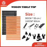 Wagon Table Top Aluminum Alloy Wagon Table Buckle Clip Wagon Foldable Board Wagon Camping Cart Meja 