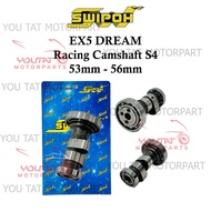 SWIPOH RACING EX5 DREAM WAVE100 RACING S4 CAMSHAFT RACING CAM FOR 53MM - 56MM
